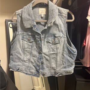 Torrid Light Blue Denim Vest